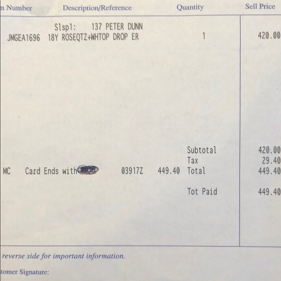 Drop earrings - Picture 2 of 2